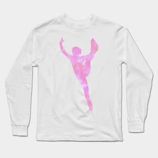 Pink Figure Skater Long Sleeve T-Shirt